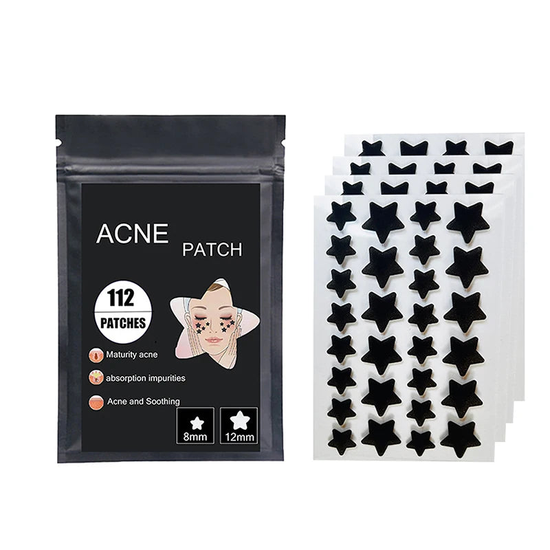 Patchs Anti-Boutons Colorés – 112 pcs – Étoiles Magiques - Livraison gratuite !