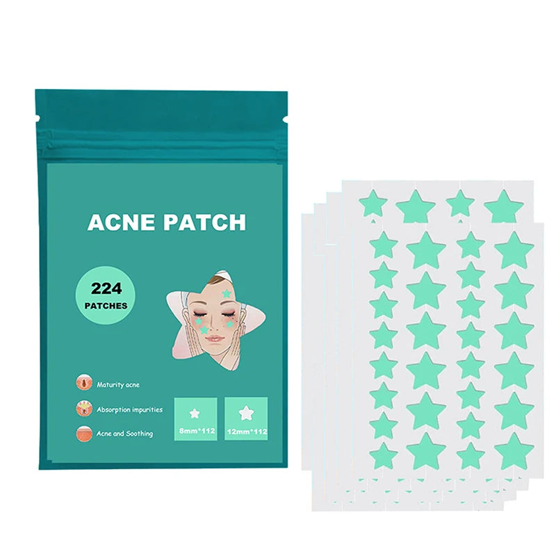 Patchs Anti-Boutons Colorés – 112 pcs – Étoiles Magiques - Livraison gratuite !