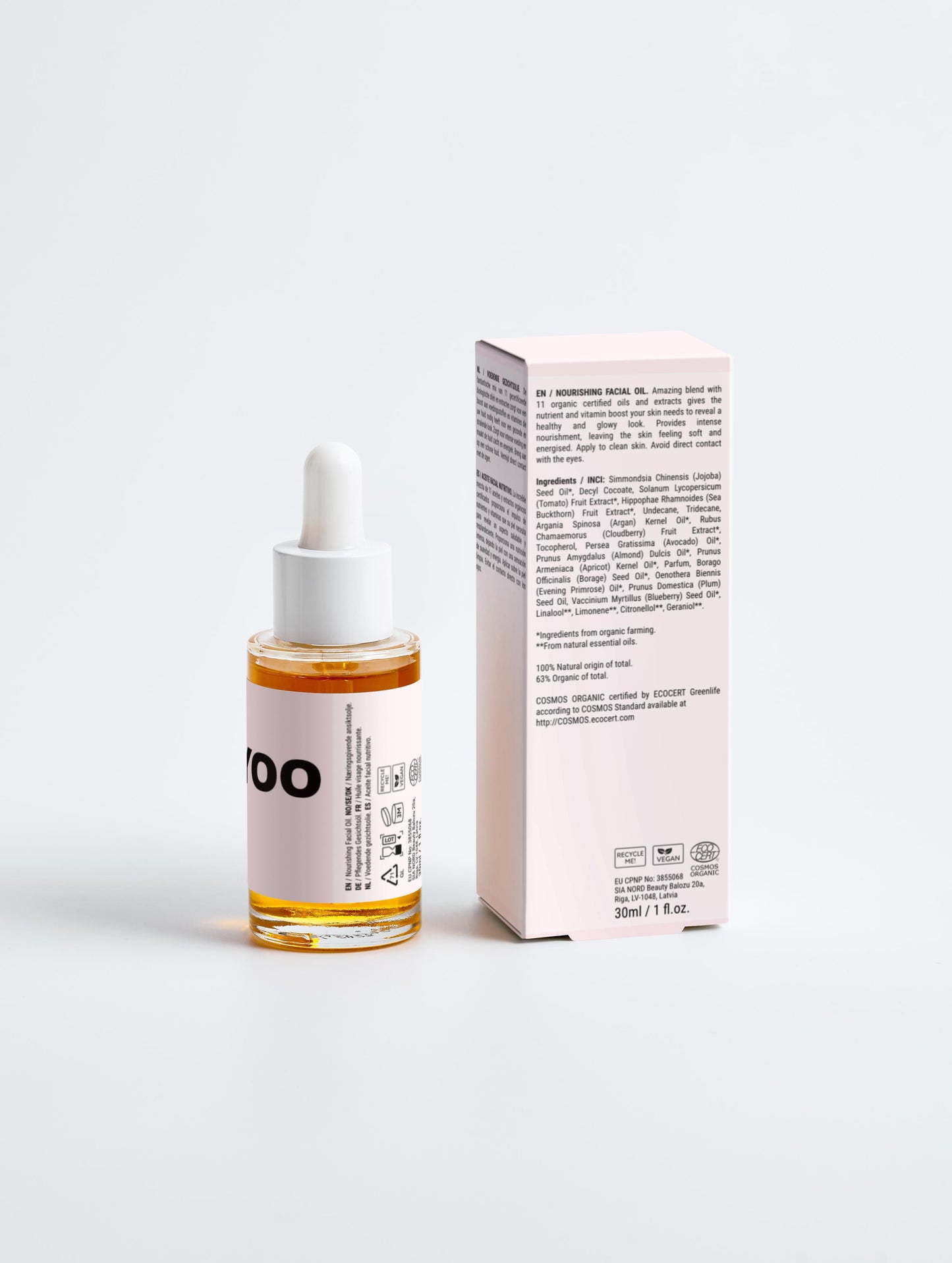 BOBBYOO® - Huile Visage Bio - 11 Huiles 100% Bio & Vegan