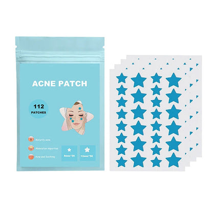 Patchs Anti-Boutons Colorés – 112 pcs – Étoiles Magiques - Livraison gratuite !