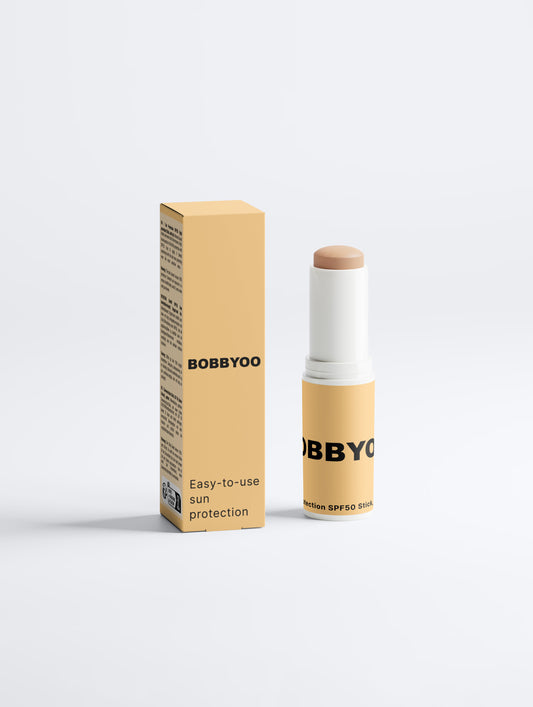 BOBBYOO® - Stick Solaire Vegan "Teinté" SPF 50 - 22.90 Euros